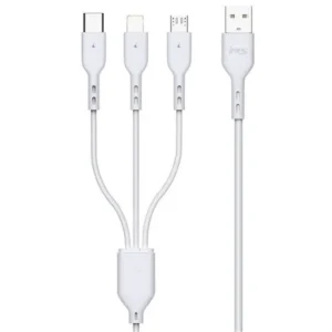 KABL MS USB-A 2.0 -> 3 U 1 - TypeC, Light, microUSB, 1m,beli