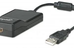 MH adapter USB to HDMI, USB A-male/HDMI-female, crni,151061