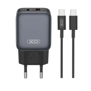 XO L156 GaN kućni punjač 30W – USB-C + USB-A brzo punjenje (PD i QC)