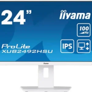 Monitor 24 Iiyama XUB2492HSU-W6 1920x1080/Full HD IPS/100Hz/4ms/HDMI/DP/USB/Zvučnici/beli