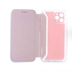 MCLF11-IPHONE 12 * Futrola Leather FLIP Rose (249)
