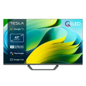 SMART QLED TV 43 Tesla Q43E655GUS 3840x2160/4K/DVB-T2/Bluetooth/WiFi/Frameless/GoogleTV