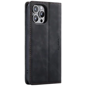 MCLF11-IPHONE 12 * Futrola Leather FLIP Black (249)