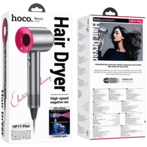 hoco.HP11 Plus Rose Red Fen za kosu sa negativnim jonima, 1600W