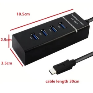 USB 3.1 tip C - HUB Superbrzi 4port USB 3.0 sa prekidacima