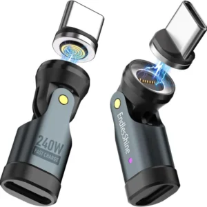 Rotirajuci USB-C (M/Ž) adapter, 240W,480Mbps, 540 stepeni rotacije