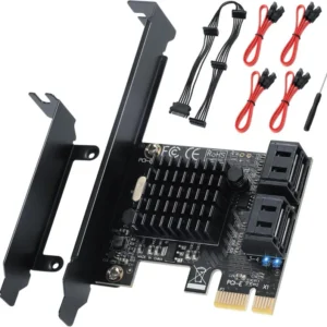 PCI Express M.2 (NGFF/SSD) na PCI Express SATA 4 x 3.0 Adapter
