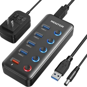 USB 3.0/3.1 tip C - HUB Superbrzi 5-port USB 3.0 + 2x Tip C