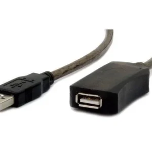 UAE-01-5M Gembird USB 2.0 active extension cable, black color, bulk package, 5m