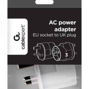 Travel adapter A-AC-EUFUKM-01 Gembird EU na UK, 13A