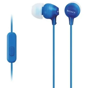 SONY slušalice MDR-EX15APLI blue sa mikrofonom