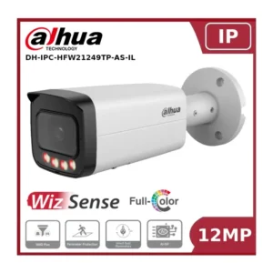 IPC-HFW21249TP-AS-IL-0280B 12MP Smart Dual Light Fixed-focal Bullet WizSense Network Camera