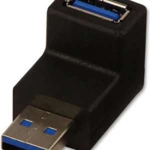 Adapter USB tip C - USB 3.0 M/F crni