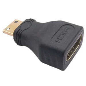 Adapter Mini HDMI (M) - HDMI (F) crni