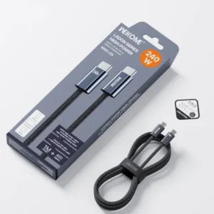 WDC-188 Kabl 3.1 USB tip C M/M 1m, za Superbrzo punjenje 100W/480Mbps, žuti