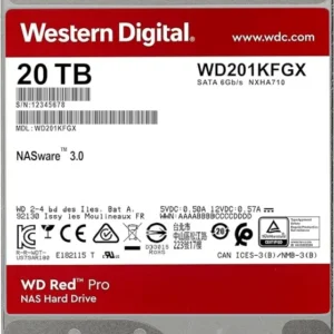 HDD WD SATA3 20TB WD201KFGX RED Pro NAS 7200RPM 512MB