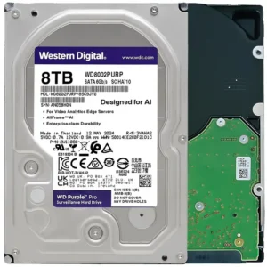 HDD WD 8TB WD8002PURP SATA3 256MB Purple Pro