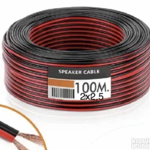 KABL-AUDIO-2X2.50/TP Kabl za zvucnike, mikrofon, napajanje, 2x2.5mm Transparentni 100m