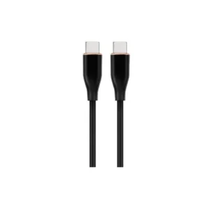 CC-USB2S-CMCM-1.5M-BK Gembird 60W Premium silicon Type-C PD charging & data cable, 1.5m Black