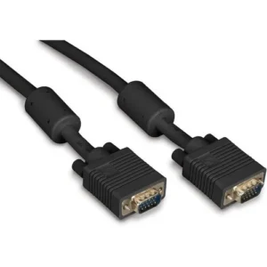 Kabl VGA D-sub M/M 3m HQ feritno jezgro crni