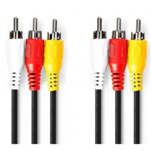 CVGP24300BK50 Kabl 3xRCA muski - 3xRCA muski 5m