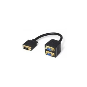 Adapter VGA - VGA M/2F (spliter) crni