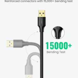 UGREEN US129 USB kabl MF 3.0 0.5m crni